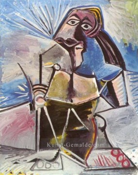 Pablo Picasso Werke - Mann Assis 1971 Kubismus Pablo Picasso